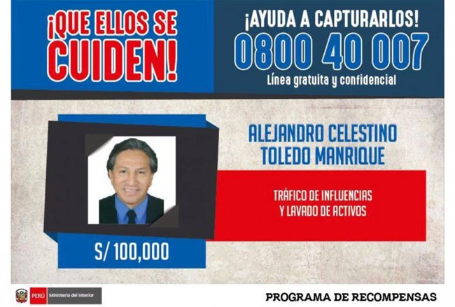 Peru tiếp tục yêu cầu Mỹ dẫn độ cựu Tổng thống Toledo
