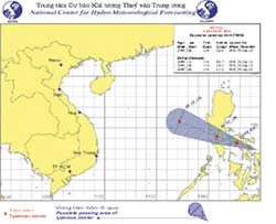 Xuất hiện bão mạnh trên cấp 12 ở Biển Đông