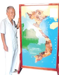 Tấm bản đồ Việt Nam “Độc nhất vô nhị”