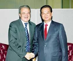 Thủ tướng Nguyễn Tấn Dũng tiếp lãnh đạo các nước đến tham dự khóa họp Đại hội đồng LHQ
