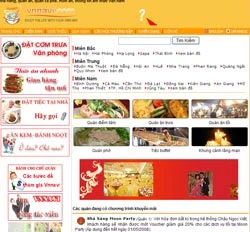 Website về nhà hàng, quán ăn, quán cà phê