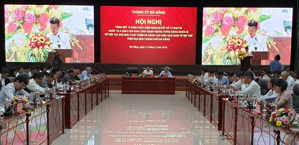 Hội nghị tổng kết 15 năm thực hiện Nghị quyết của Bộ Chính trị về kinh tế tập thể do Thành ủy Đà Nẵng tổ chức