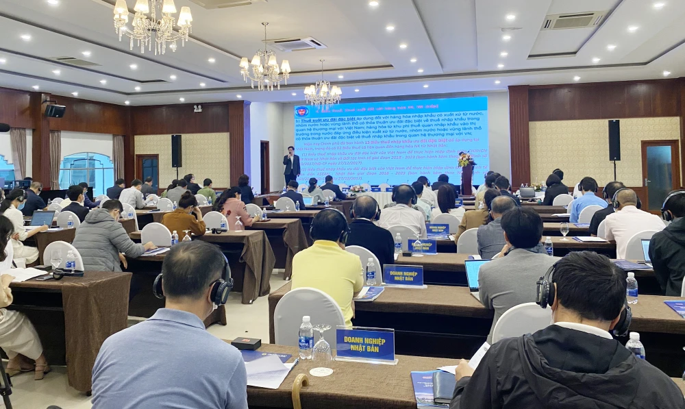 Hội nghị nhằm cập nhật các văn bản pháp luật và giải đáp các vướng mắc, khó khăn cho doanh nghiệp Nhật trong quá trình sản xuất kinh doanh, sinh sống tại Đà Nẵng