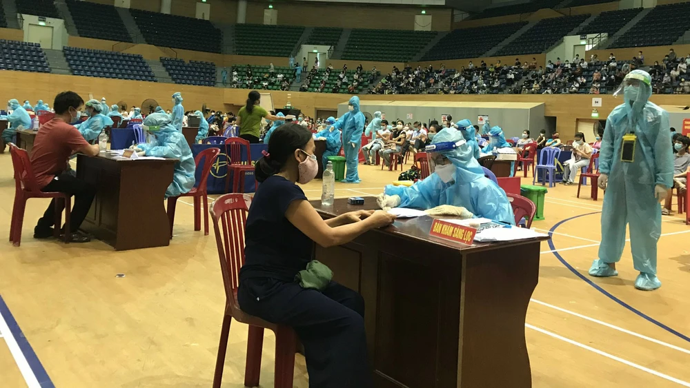 Một điểm tiêm vaccine trên địa bàn TP Đà Nẵng