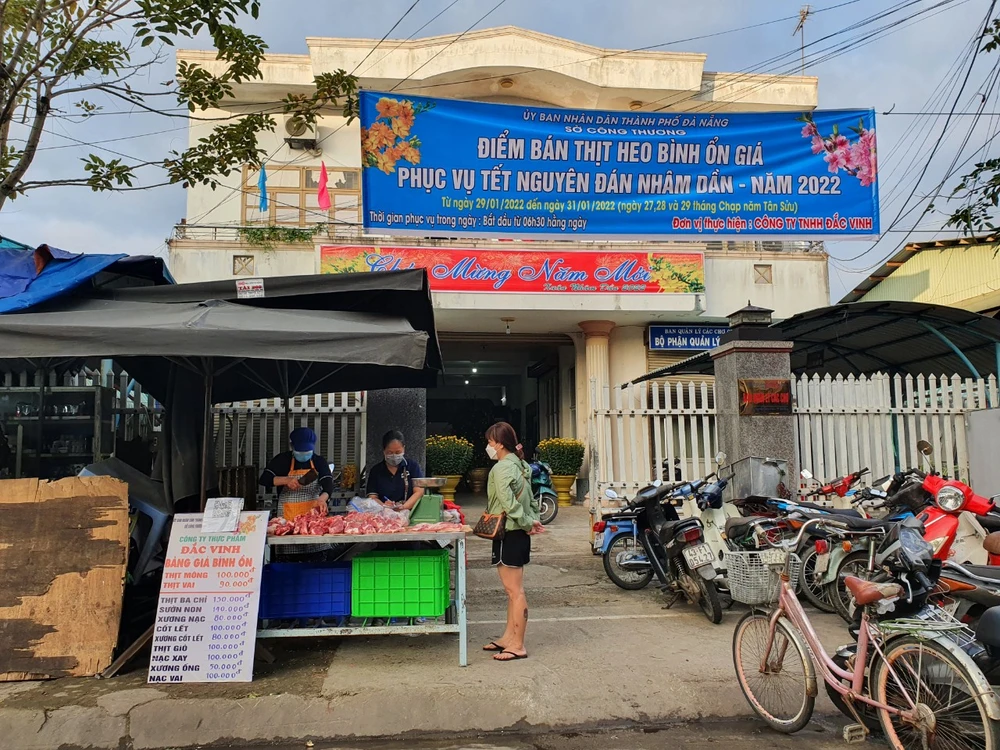 Một điểm bán tại chợ Hòa Khánh (quận Liên Chiểu, TP Đà Nẵng)