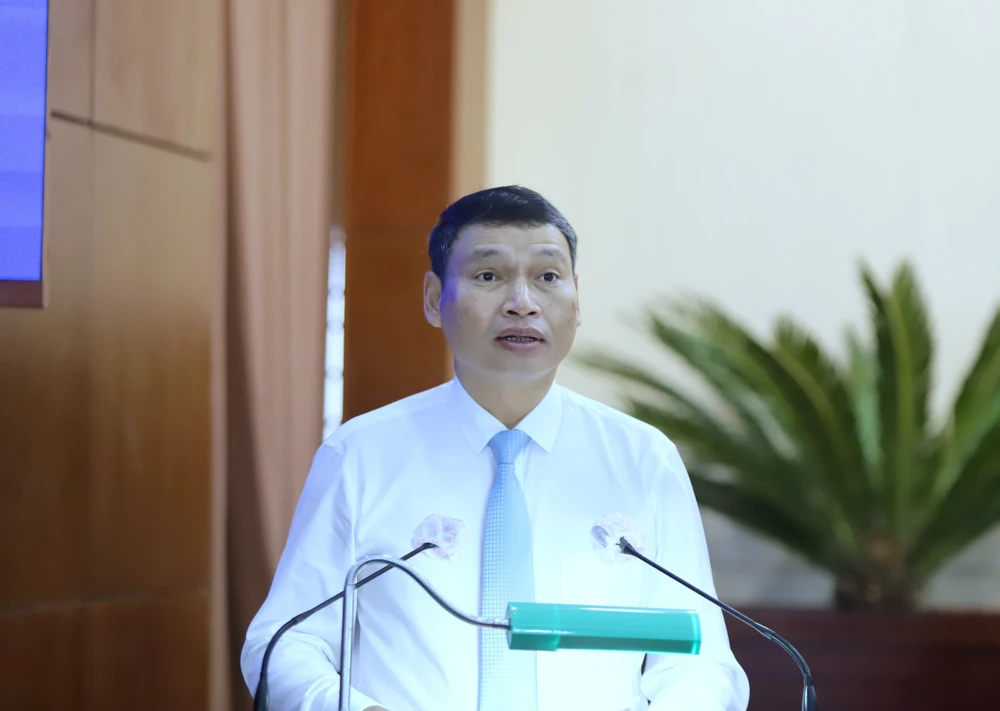 Ông Hồ Kỳ Minh, Phó Chủ tịch UBND TP Đà Nẵng phát biểu