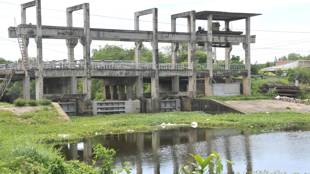 Công trình thủy lợi thích ứng biến đổi khí hậu tại huyện Cần Giuộc (tỉnh Long An)