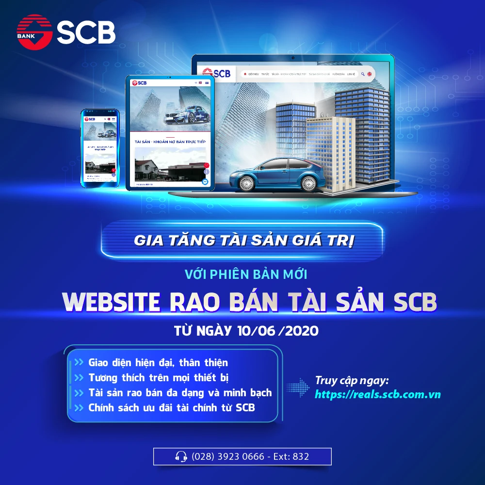 SCB ra mắt phiên bản mới của website "Rao bán tài sản"