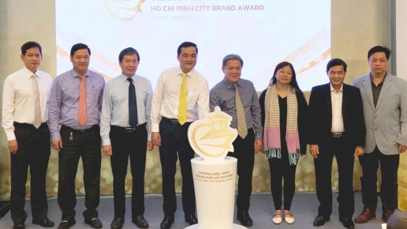 Lễ công bố giải thưởng Thương hiệu Vàng TPHCM. Ảnh: VGP/Lê Anh