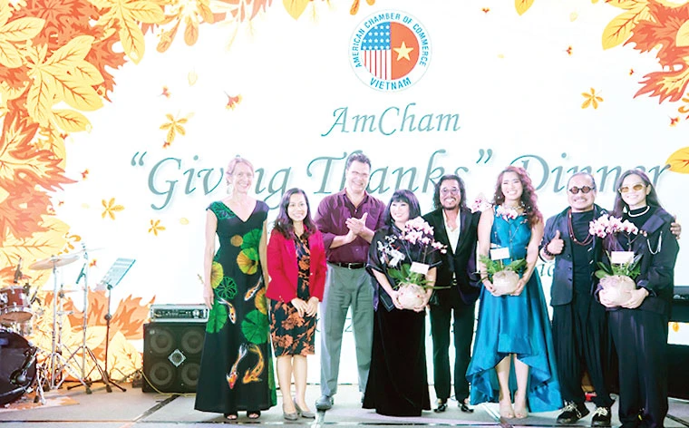 Tiệc tối của AmCham Việt Nam tôn vinh hoạt động vì cộng đồng