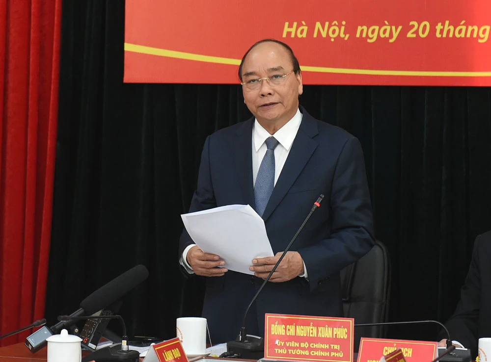 Thủ tướng làm việc với Hội Nạn nhân chất độc da cam/dioxin Việt Nam. Ảnh: VGP/Quang Hiếu