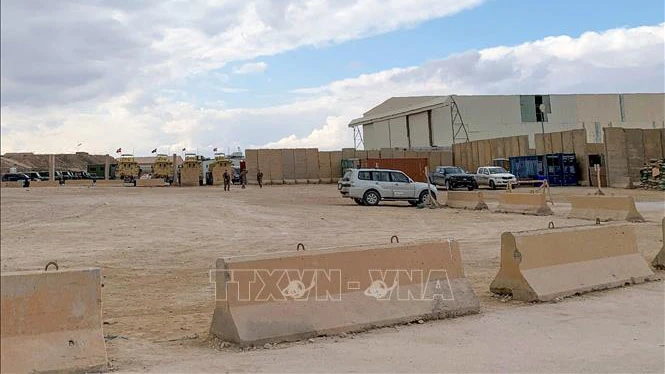 Căn cứ không quân Ain Al-Asad, nơi binh sĩ Mỹ đồn trú ở tỉnh Anbar, Iraq. Ảnh tư liệu: AFP/TTXVN
