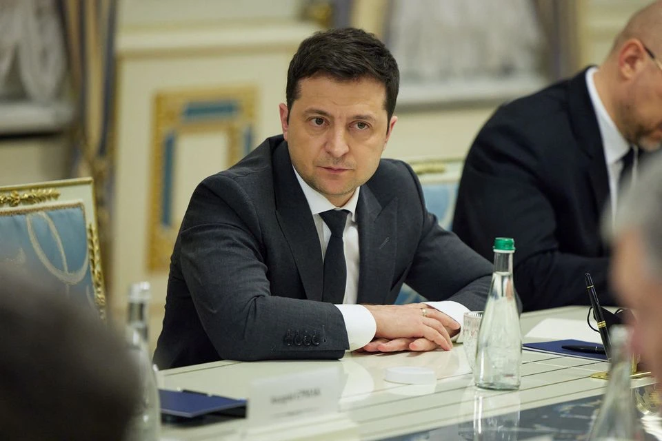 Tổng thống Ukraine trong cuộc họp tại Quốc hội nước này. Ảnh: REUTERS/TTXVN