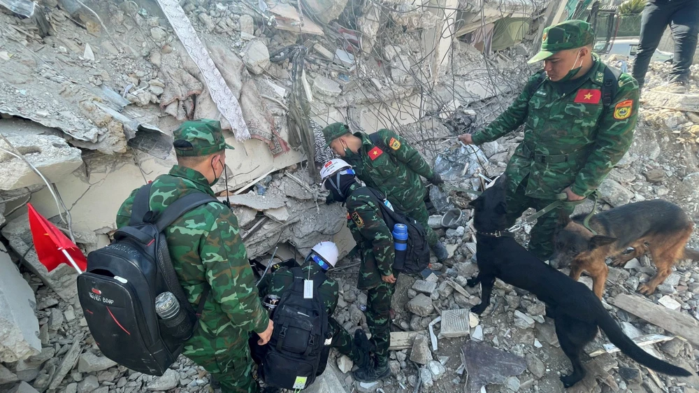 Lực lượng cứu hộ QĐND Việt Nam tìm thấy 2 vị trí có dấu hiệu sự sống tại Antakya, Thổ Nhĩ Kỳ