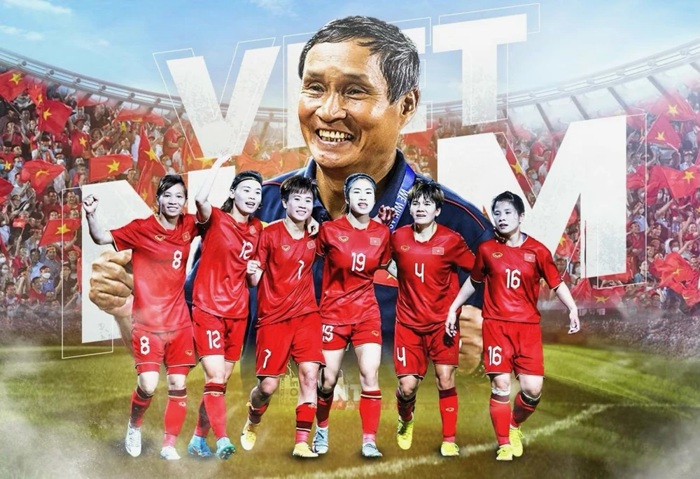 Thầy trò HLV Mai Đức Chung tạo nên cột mốc lịch sử khi góp mặt ở sân chơi World Cup nữ 2023