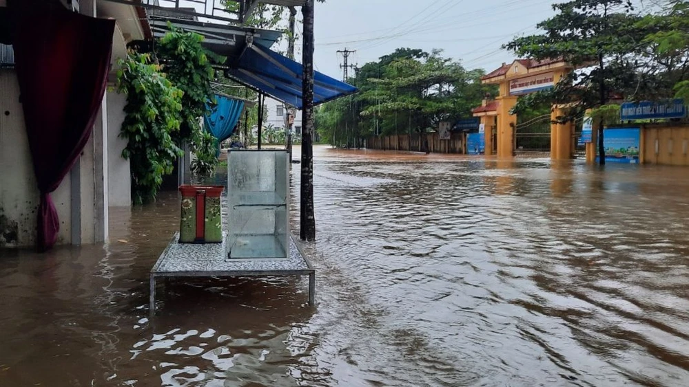 Mưa ngập tại Quảng Trị ngày 24-10