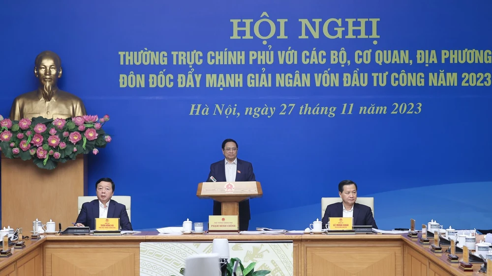 Thủ tướng Phạm Minh Chính chủ trì hội nghị về giải ngân vốn đầu tư công năm 2023