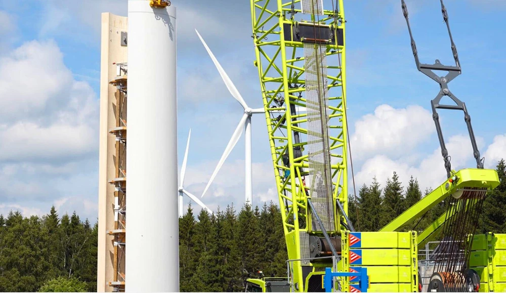 Turbine điện gió bằng gỗ cao nhất thế giới