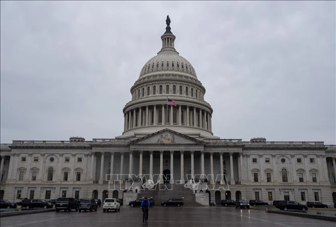 Tòa nhà Quốc hội Mỹ ở Washington, DC. Ảnh: THX/TTXVN