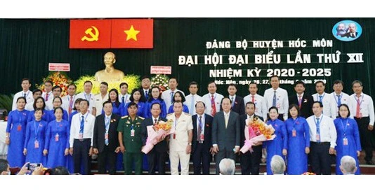 Ban Chấp hành Đảng bộ huyện Hóc Môn, nhiệm kỳ 2020-2025 ra mắt đại hội