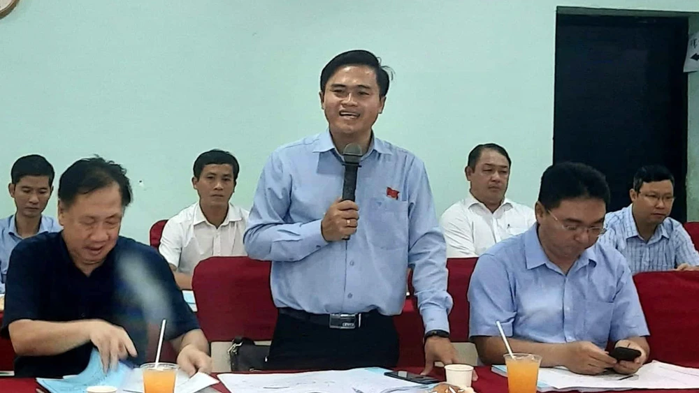 Trưởng Ban Văn hóa - Xã hội HĐND TPHCM Cao Thanh Bình phát biểu tại cuộc khảo sát