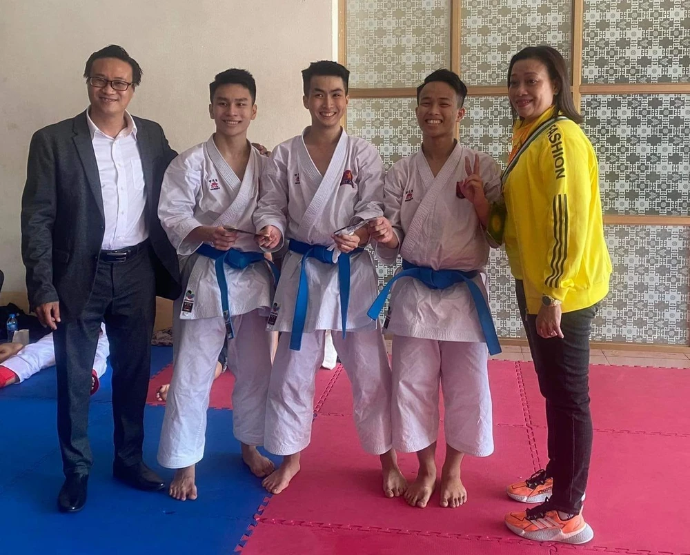 Các võ sĩ karate TPHCM đã giành được HCV đầu tiên tại Đại hội toàn quốc