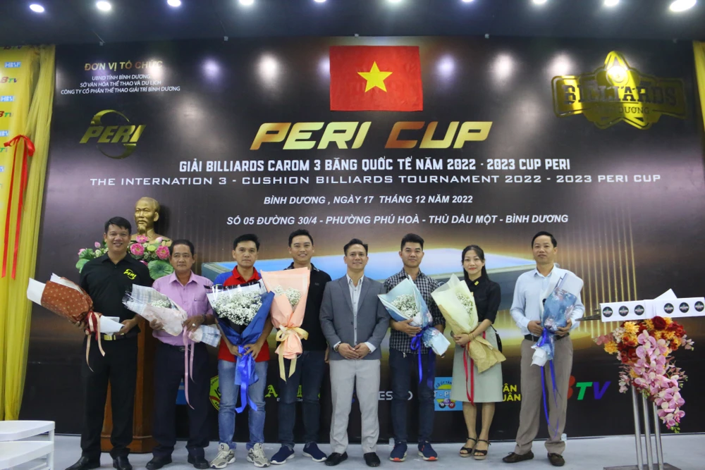 Giải billiards Cup Peri thu hút những tay cơ nổi tiếng trong nước và quốc tế tham dự. Ảnh: LÊ PHONG
