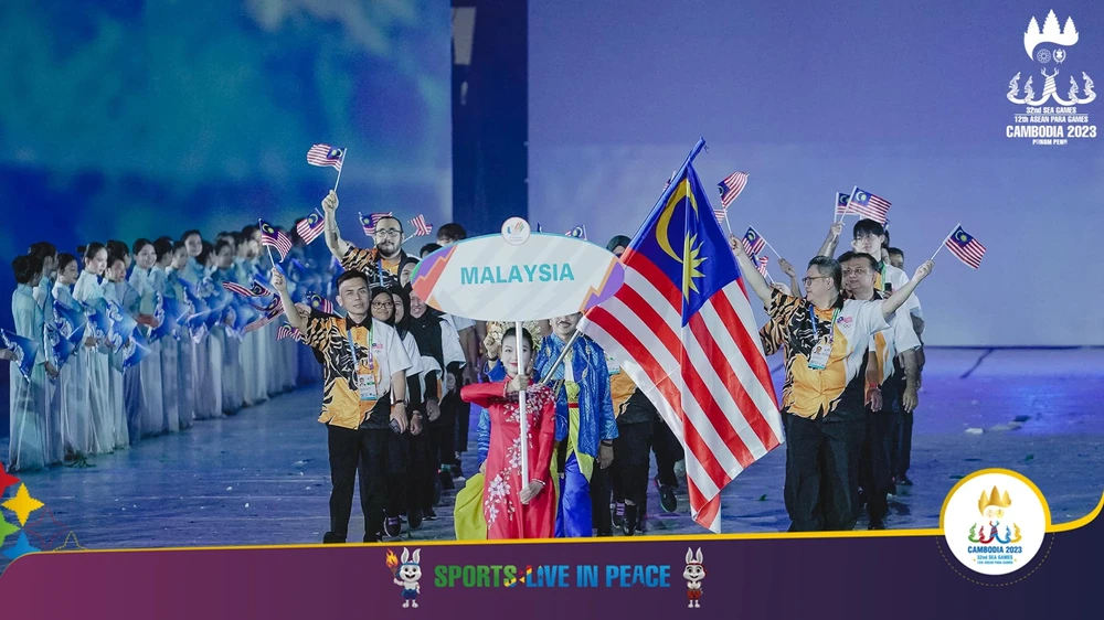 Đoàn thể thao Malaysia tạo cơ hội cho các VĐV trẻ tham dự đấu trường SEA Games. Ảnh: CAMBODIA2023