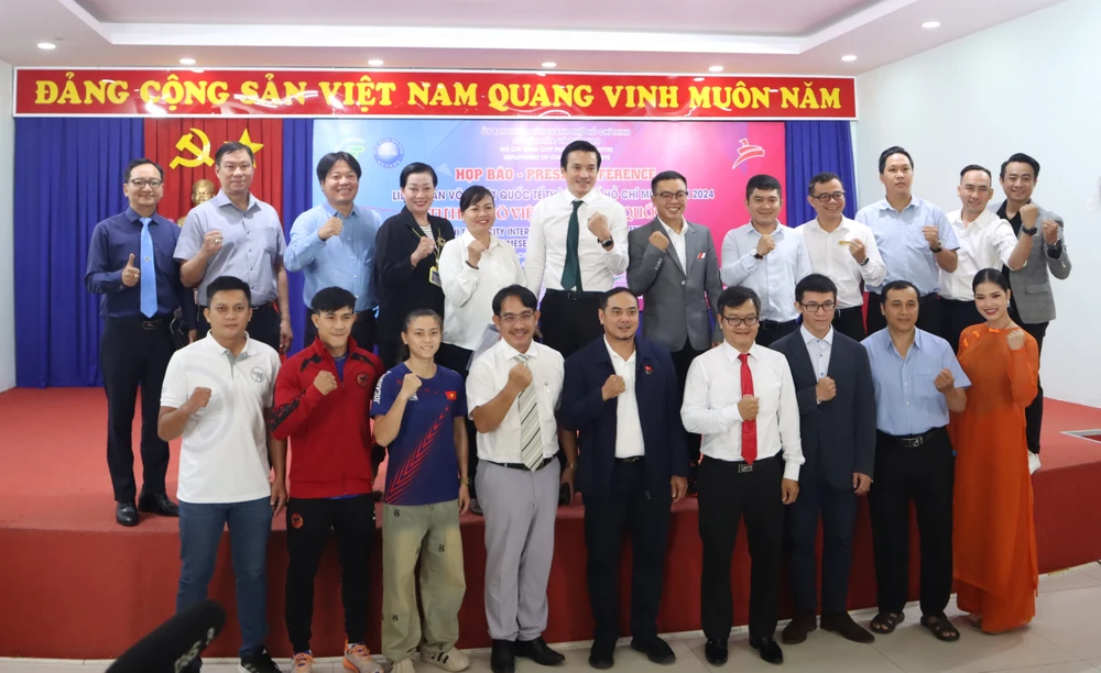 Đại diện các bộ môn tham dự họp báo thông tin về sự kiện. Ảnh: THANH TÙNG 