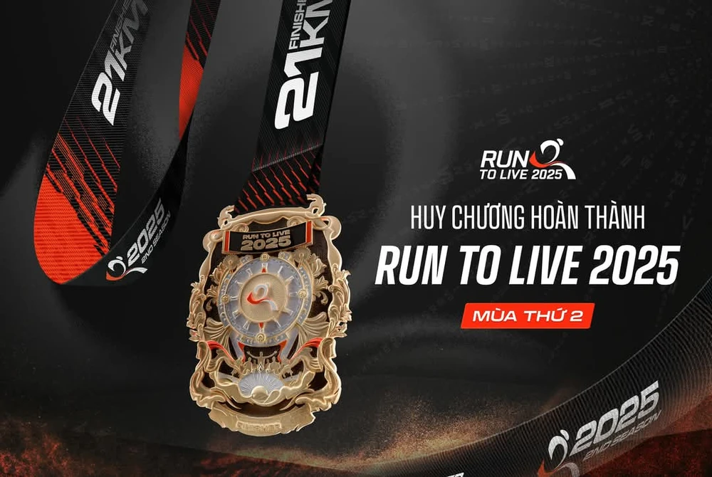 Mẫu huy chương Run To Live 2025 nhận được nhiều lời khen từ giới mộ điệu