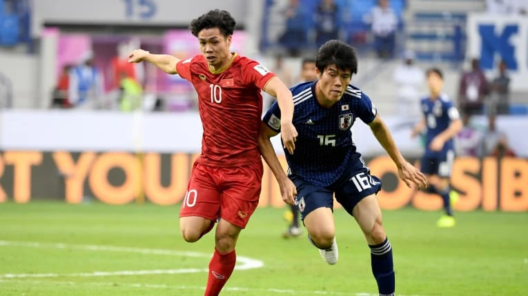 Công Phượng và đồng đội từng nhận thất bại 0-1 trước Nhật Bản tại Asian Cup 2019. Ảnh: AFC