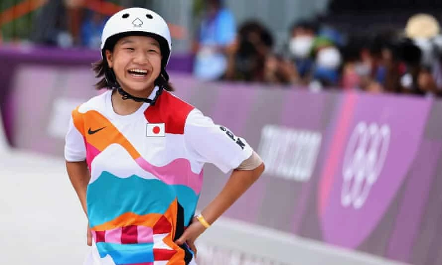 VĐV 13 tuổi Momiji Nishiya giành chiến thắng tại nội dung trượt ván đường phố nữ. Ảnh: REUTERS
