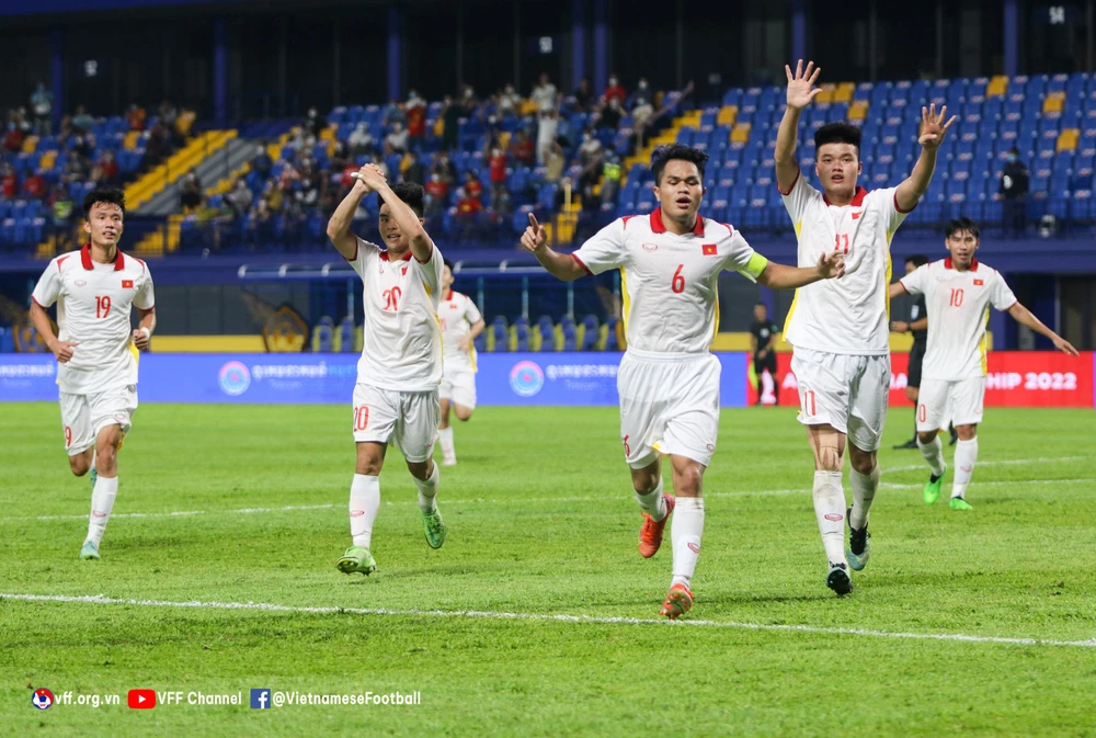 U23 Việt Nam có sự khởi đầu thuận lợi ở Giải U23 Đông Nam Á 2022. Ảnh: ANH TRẦN
