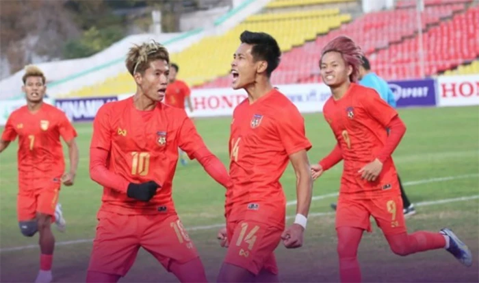 Chuyển động của U23 Myanmar chuẩn bị cho SEA Games 31 không được tiết lộ nhiều. ẢNH: AFC