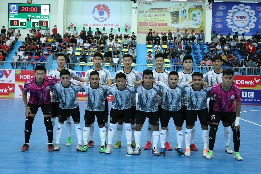 Tân Hiệp Hưng đứng đầu vòng loại Giải futsal HD Bank VĐQG 2022. ẢNH: ANH TRẦN