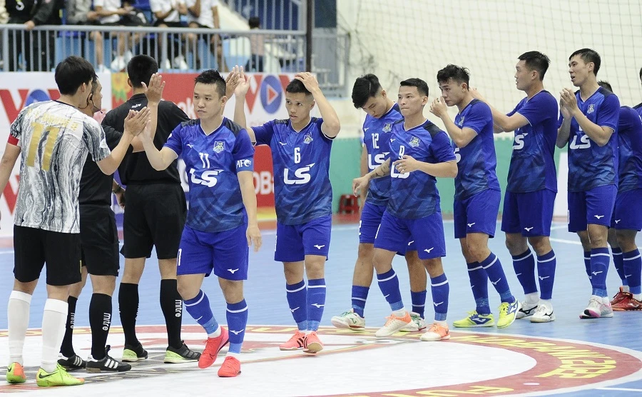 Thái Sơn Nam đã có chiến thắng đầu tiên ở Giải futsal HD Bank VĐQG 2022. ẢNH: ANH TRẦN