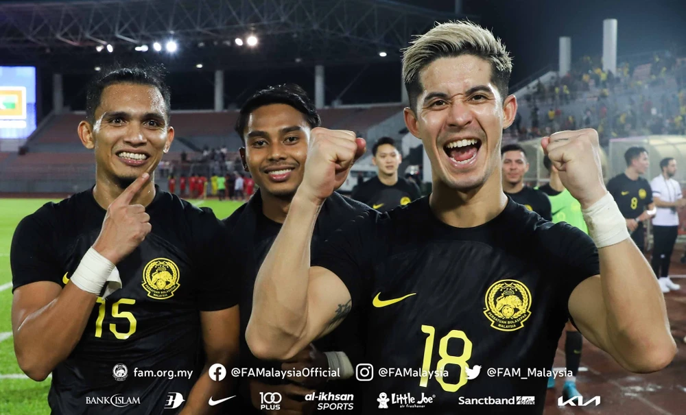 Các cầu thủ Malaysia tự tin trước khi gặp Việt Nam ở AFF Cup 2022. ẢNH: FAM