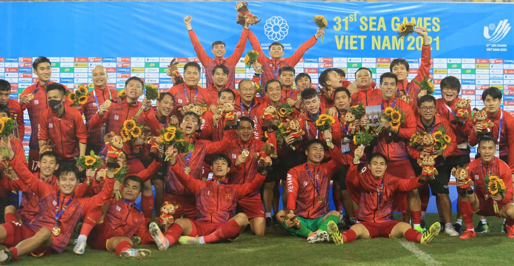Việt Nam là đương kim vô địch ở kỳ SEA Games gần nhất vào năm 2022. ẢNH: DŨNG PHƯƠNG 