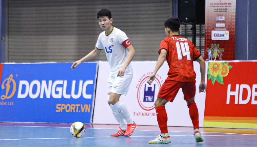 Thái Sơn Bắc để thua ngược trước Tân Hiệp Hưng ở vòng 5 Giải futsal VĐQG 2023. ẢNH: ANH TRẦN