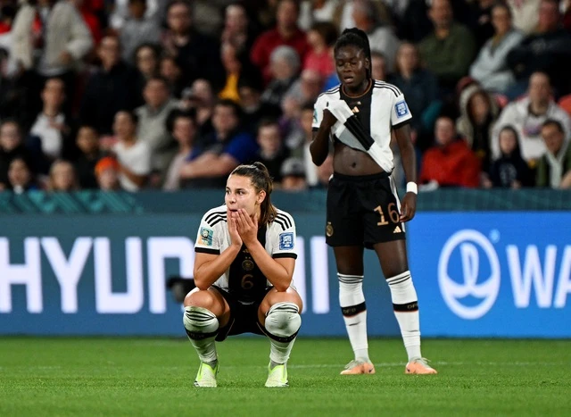 Đội tuyển nữ Đức thất vọng khi dừng bước ở vòng bảng World Cup nữ 2023. ẢNH: GETTY