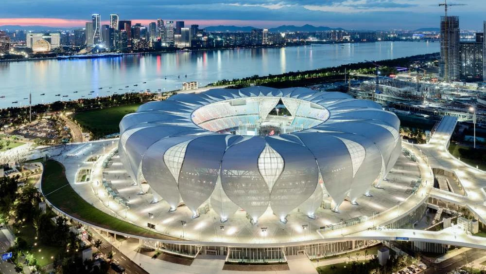 SVĐ Công viên Thể thao Hàng Châu là nơi tổ chức lễ khai mạc ASIAD 19. 