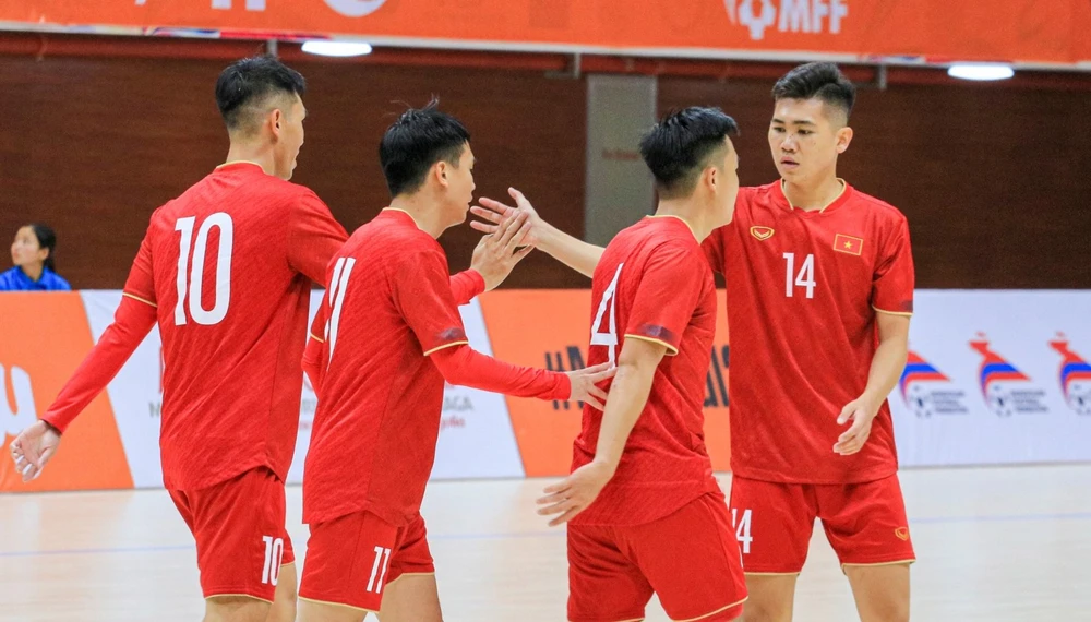Đội tuyển futsal Việt Nam khởi đầu thuận lợi ở vòng loại Giải futsal châu Á 2024. 