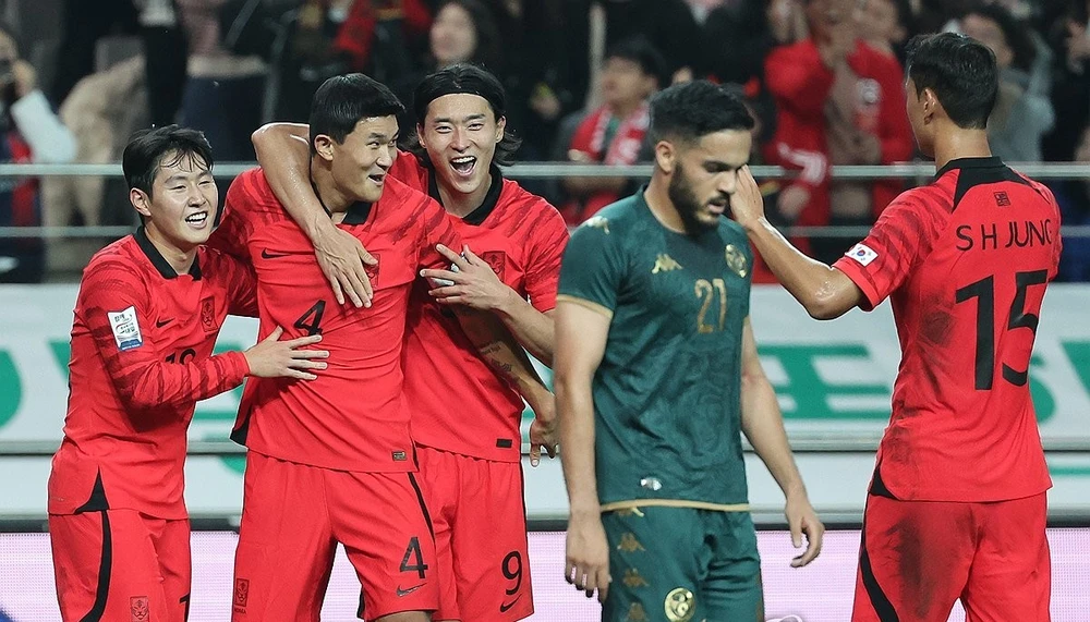 Hàn Quốc đánh bại Tunisia trước khi gặp đội tuyển Việt Nam. ẢNH: YONHAP NEW 