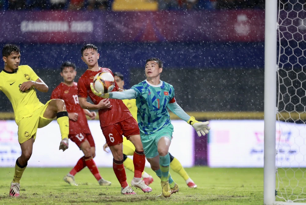 U23 Việt Nam từng 2 lần đánh bại U23 Malaysia trong năm 2023. ẢNH: DŨNG PHƯƠNG 