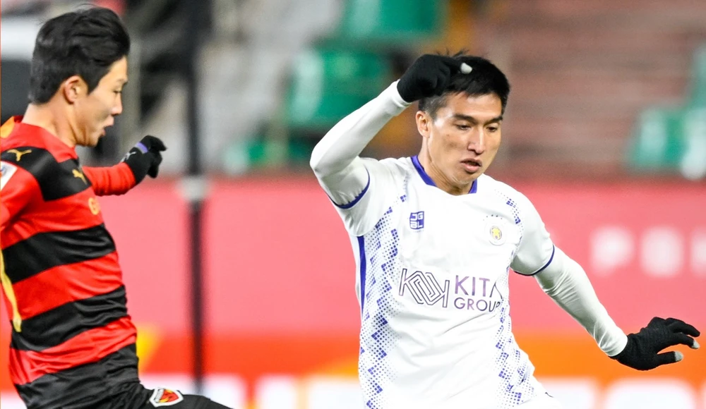 Hà Nội FC nhận thất bại thứ 4 ở vòng bảng AFC Champions League 2023-24. 