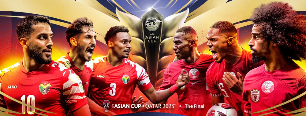 Asian Cup 2023 chính thức hạ màn với trận chung kết giữa Jordan - Qatar. ẢNH: AFC 