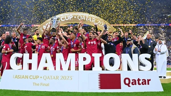 Qatar bảo vệ thành công chức vô địch Asian Cup. ẢNH: GETTY 