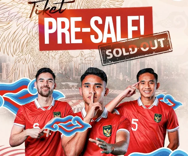 Đợt bán vé online xem trận đấu giữa hai đội tuyển Indonesia và Việt Nam đã bán hết. ẢNH: PSSI 