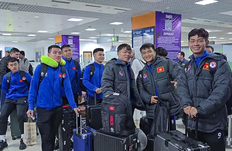 U23 Việt Nam đã đặt chân đến Tajikistan