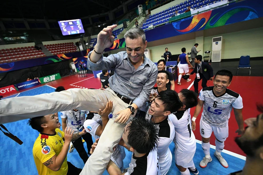 HLV Miguel Rodrigo từng đưa Thái Sơn Nam TPHCM vào chung kết Cúp futsal các CLB châu Á 2018. 